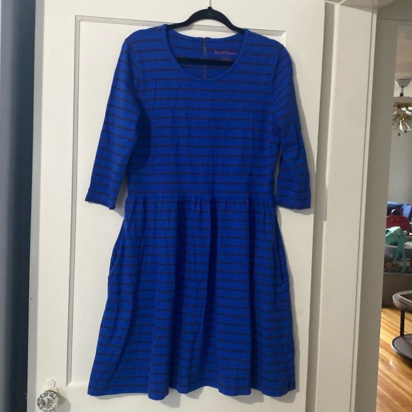 love hanna Dresses & Skirts - Love, Hanna blue stripe size large dress